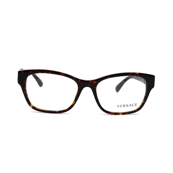 NEW VERSACE VE3306 108 HAVANA EYEGLASSES FRAME - Picture 2 of 12